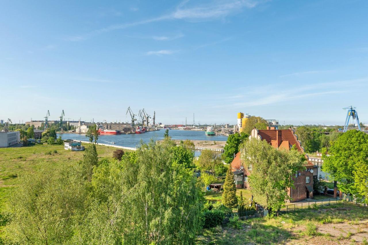 Chlebova - Riverside View Terrace, Free Parking, Gym & Kidsplay By Downtown Apartments Gdańsk Buitenkant foto
