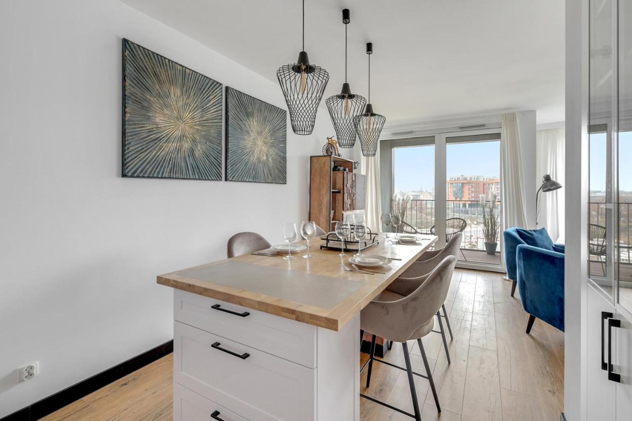 Chlebova - Riverside View Terrace, Free Parking, Gym & Kidsplay By Downtown Apartments Gdańsk Buitenkant foto