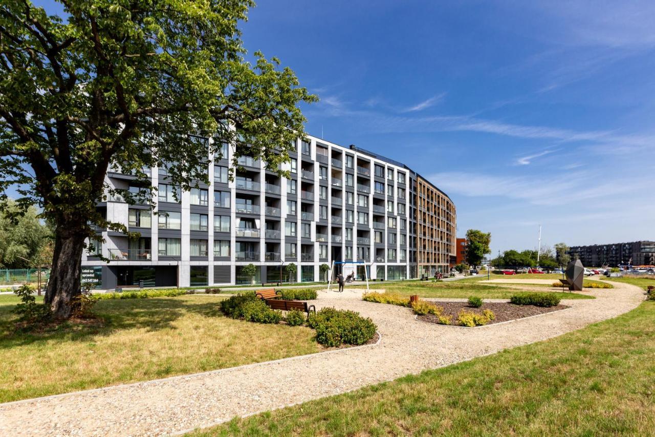 Chlebova - Riverside View Terrace, Free Parking, Gym & Kidsplay By Downtown Apartments Gdańsk Buitenkant foto