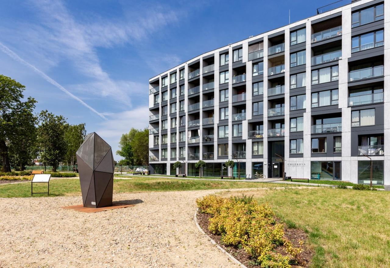 Chlebova - Riverside View Terrace, Free Parking, Gym & Kidsplay By Downtown Apartments Gdańsk Buitenkant foto