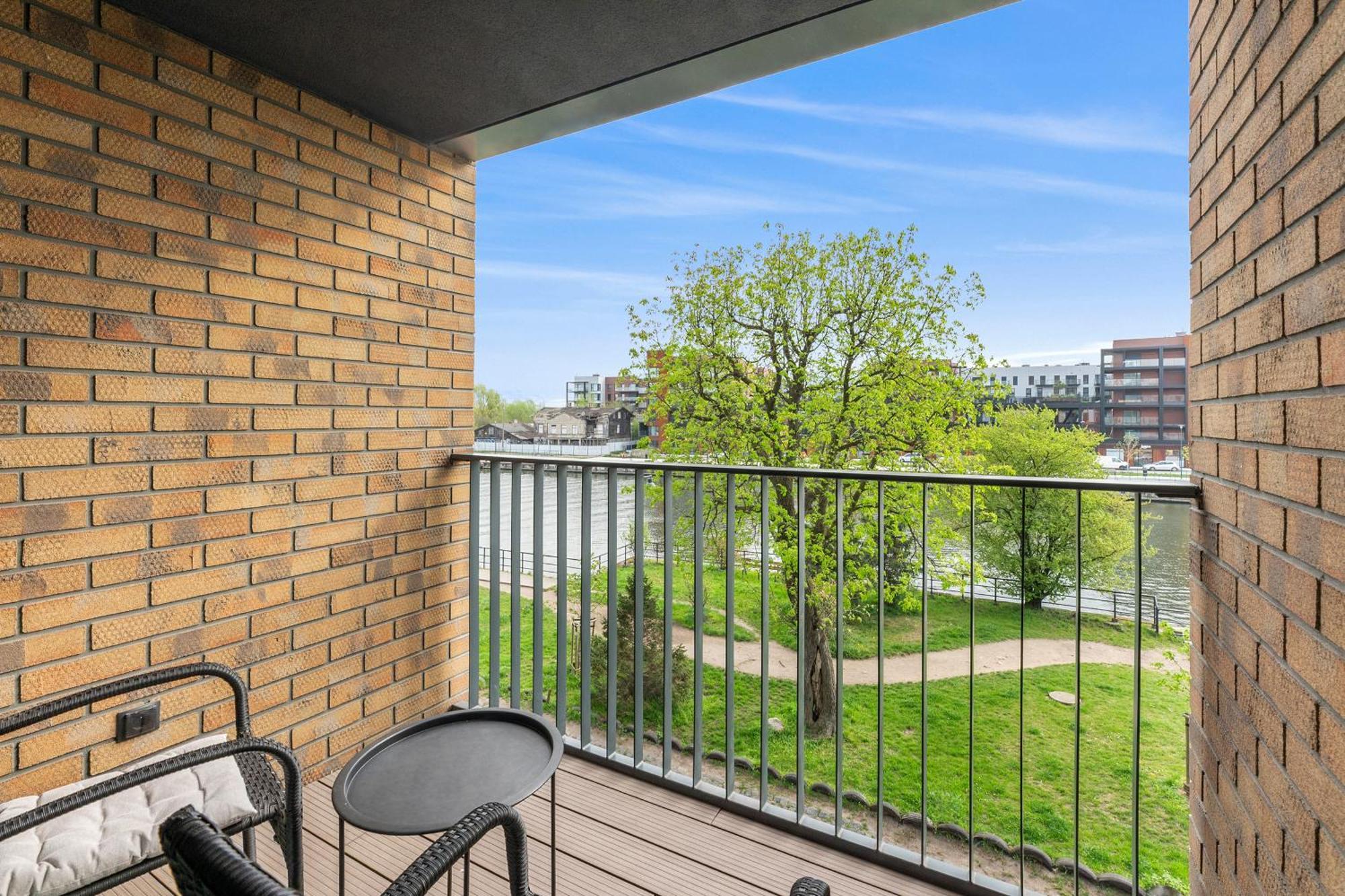 Chlebova - Riverside View Terrace, Free Parking, Gym & Kidsplay By Downtown Apartments Gdańsk Buitenkant foto